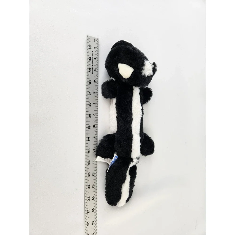Think Dog Skunk Plush Toy Large Tug Toss Fetch Dog Toy‎ Rope Squeaker Tail